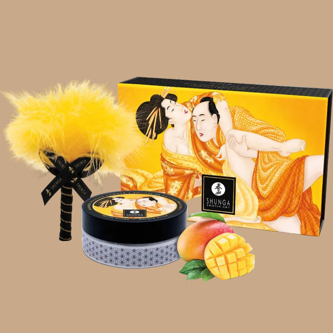 SHUNGA - EETBARE MASSAGEPOEDER KIT MANGO