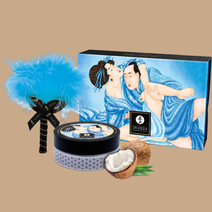 SHUNGA - EETBARE KOKOS MASSAGEPOEDER KIT