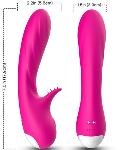 Armony – Romantische vibrator met stimulator Fuchsia
