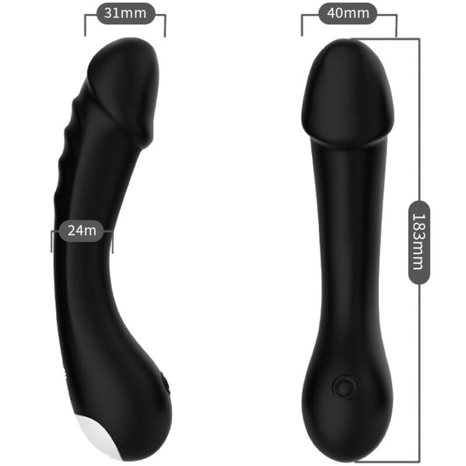 Armony – Dildo Vibrator G – Spot Siliconen Zwart