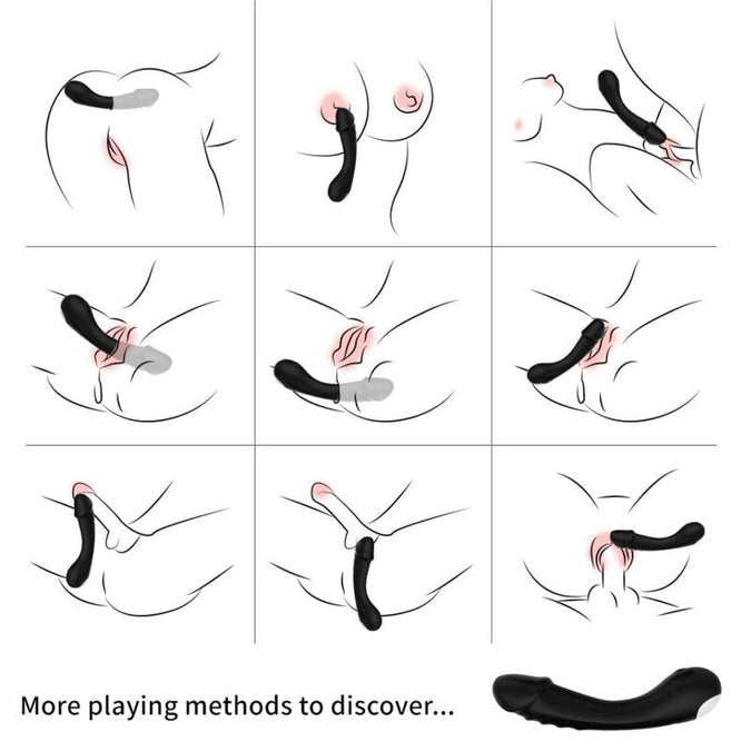 Armony – Dildo Vibrator G – Spot Siliconen Zwart