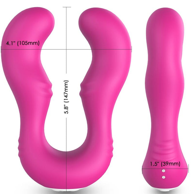 ARMONY - SERAPH VIBRATOR DUBBELE AFSTANDSBEDIENING FUCHSIA