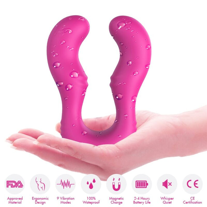 ARMONY - SERAPH VIBRATOR DUBBELE AFSTANDSBEDIENING FUCHSIA