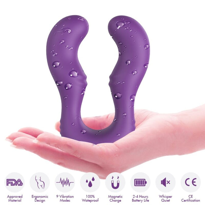 Armony – Seraph Vibrator Dubbele Afstandsbediening Paars