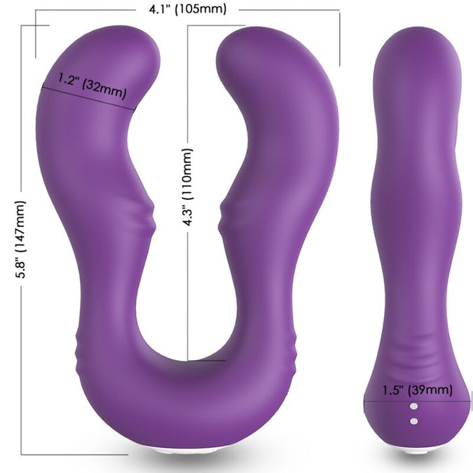 Armony – Seraph Vibrator Dubbele Afstandsbediening Paars