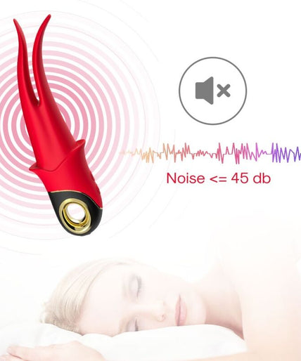 ARMONY - SHADOW VIBRATOR DOUBLE-HEAD TEASING RED