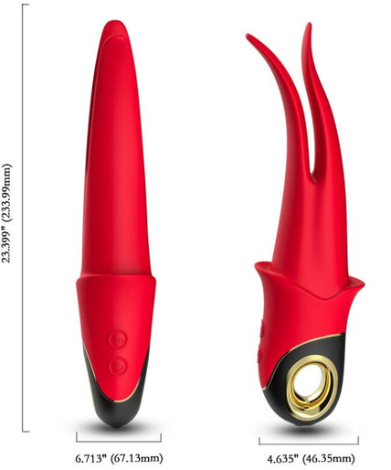 ARMONY - SHADOW VIBRATOR DOUBLE-HEAD TEASING RED