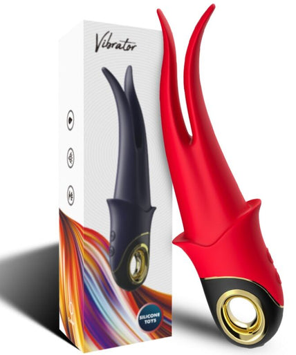 ARMONY - SHADOW VIBRATOR DOUBLE-HEAD TEASING RED