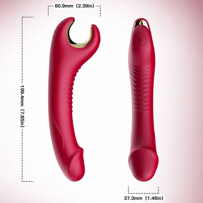 Armony – Prince Dildo Vibrator & Rotator Red