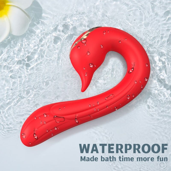 Armony – Delfin vibrator met meerdere standen en warmtefunctie Rood