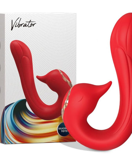 Armony – Delfin vibrator met meerdere standen en warmtefunctie Rood