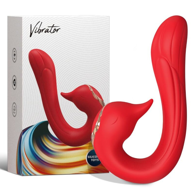 Armony – Delfin vibrator met meerdere standen en warmtefunctie Rood