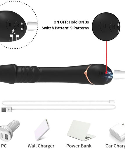 ARMONY - DILDO VIBRATOR SILICONE BLACK
