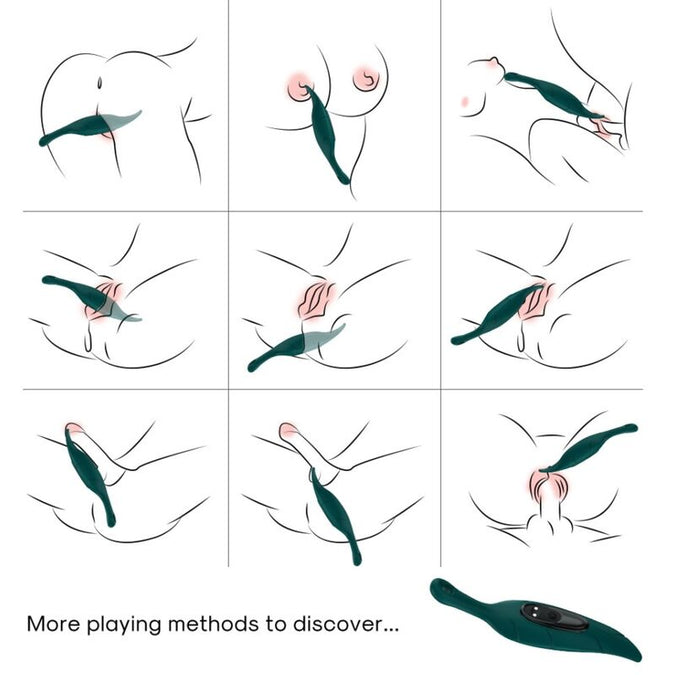 Armony – Stimulator en vibrator bladgroen