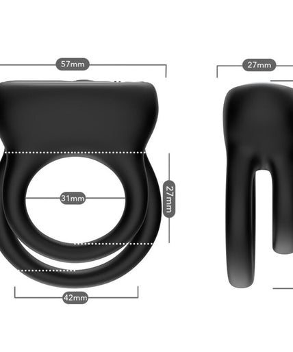 ARMONY - DOUBLE RING VIBRATOR BLACK