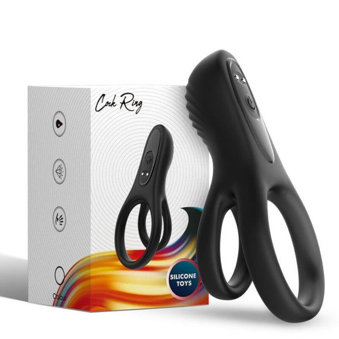 ARMONY - DUBBELE RING VIBRATOR ZWART