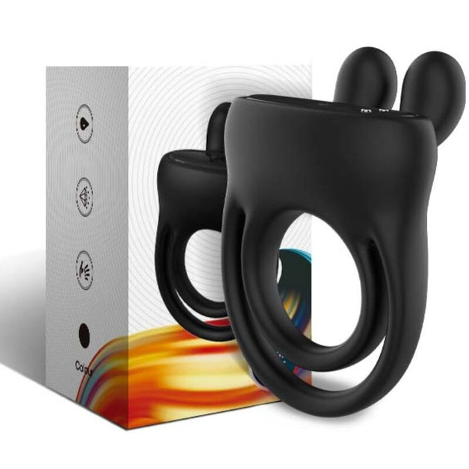 ARMONY - RINGVIBRATOR RABBIT ZWART