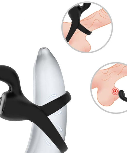 ARMONY - RING VIBRATOR RABBIT BLACK