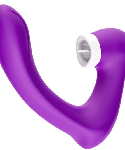 ARMONY - SECRETKISS LIKKENDE TRILLENDE CLIT & GEBOGEN PAARSE VIBRATOR