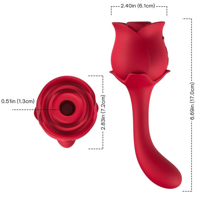 Armony – Roselover Clitoris Suction & Stimulator Red