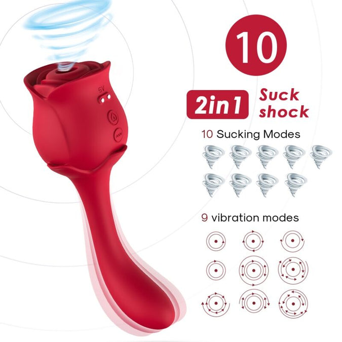 Armony – Roselover Clitoris Suction & Stimulator Red