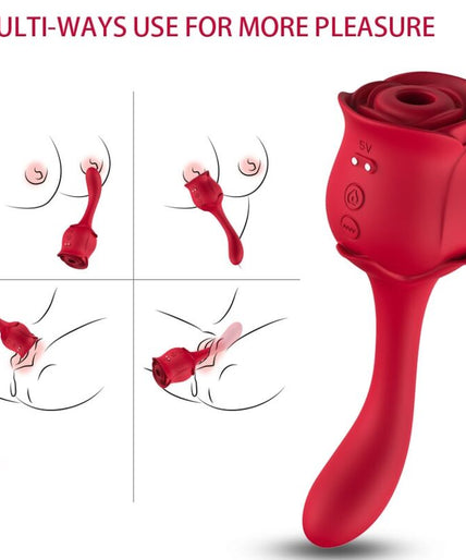 Armony – Roselover Clitoris Suction & Stimulator Red