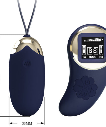 PRETTY LOVE - MINA VIBRATING EGG REMOTE CONTROL BLUE