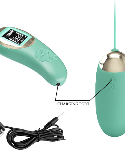 PRETTY LOVE - GREEN REMOTE CONTROL VIBRATING EGG MINE
