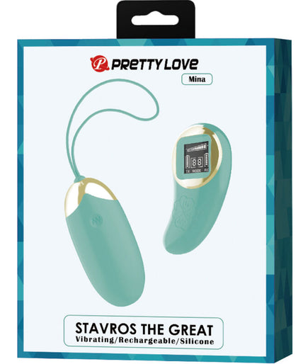 PRETTY LOVE - GREEN REMOTE CONTROL VIBRATING EGG MINE