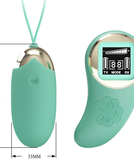 PRETTY LOVE - GREEN REMOTE CONTROL VIBRATING EGG MINE