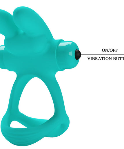 PRETTY LOVE - DANTE GREEN RABBIT VIBRATOR RING