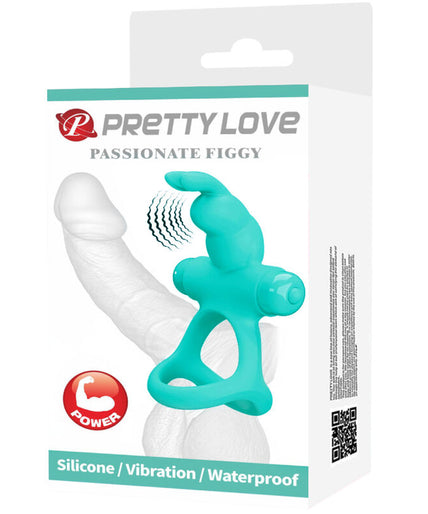 PRETTY LOVE - FIGGY GREEN RABBIT VIBRATOR RING