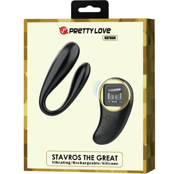 PRETTY LOVE - NATHAN DOUBLE PLEASURE VIBRATOR AFSTANDSBEDIENING