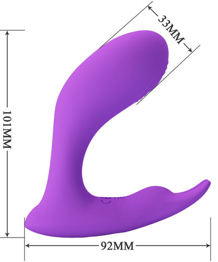 PRETTY LOVE - IDABELLE VIBRATION & PULSATION REMOTE CONTROL VIOLET