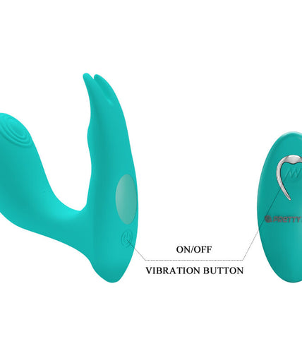 PRETTY LOVE - IDABELLE VIBRATION & PULSATION REMOTE CONTROL BLUE
