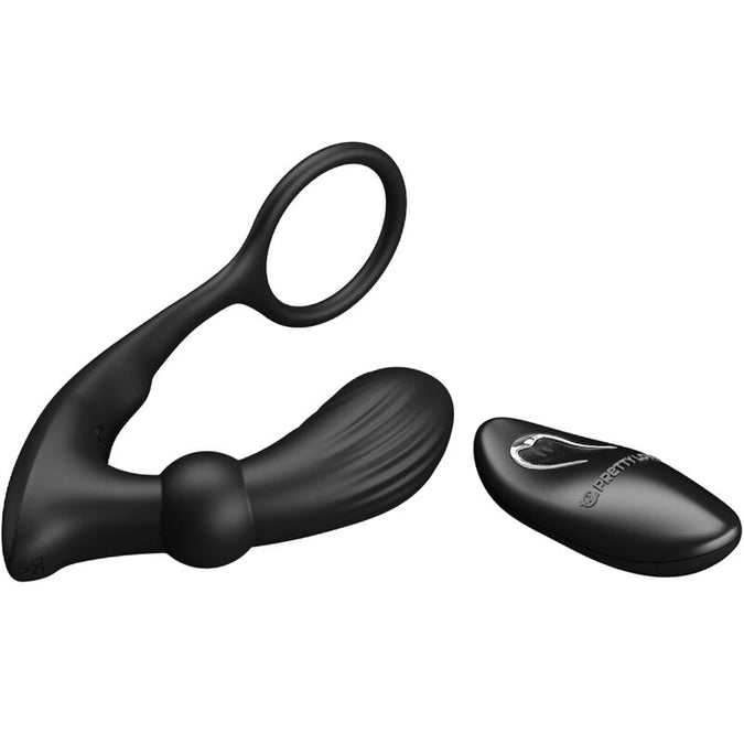 PRETTY LOVE - WARREN BLACK ANAALRING & VIBRATOR