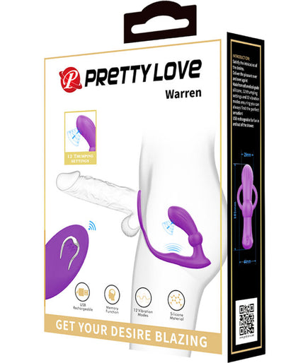 PRETTY LOVE - WARREN VIOLET ANAL RING & VIBRATOR