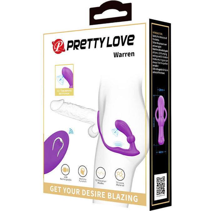 PRETTY LOVE - WARREN VIOLET ANAALRING EN VIBRATOR