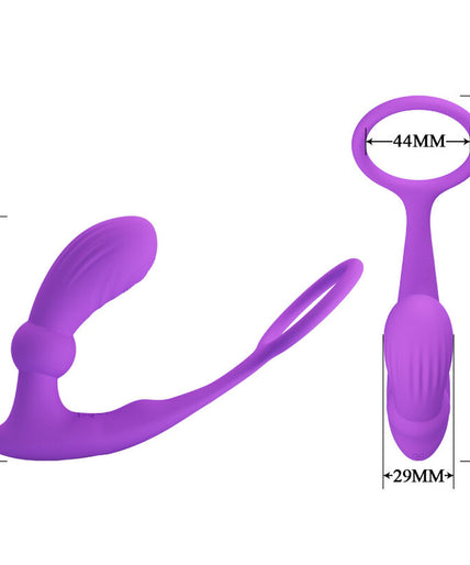 PRETTY LOVE - WARREN VIOLET ANAL RING & VIBRATOR