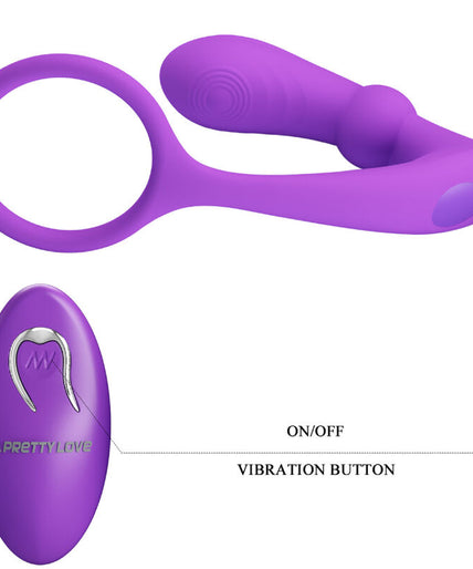 PRETTY LOVE - WARREN VIOLET ANAL RING & VIBRATOR