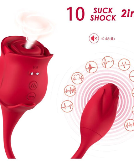 Armony – Pink Clitoris Sucker & Vibrator 10 Modes Red