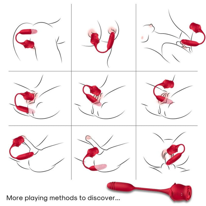 Armony – Roseknigth Clitoris Sucker & Vibrator Red
