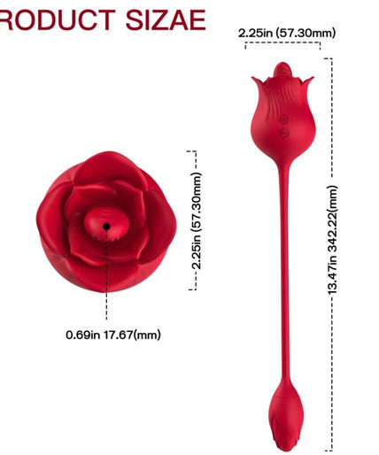 ARMONY - ROZE CLITORIS STIMULATOR VIBRATOR MET STAART 10 MODI ROOD