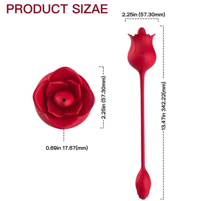 ARMONY - ROZE CLITORIS STIMULATOR VIBRATOR MET STAART 10 MODI ROOD