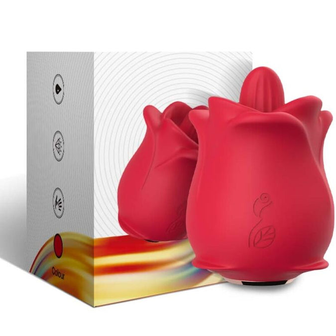 Armony – Roze 10 Modi Likkende Clitoris Vibrator Rood