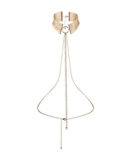 BIJOUX - DÉSIR MÉTALLIQUE GOLDEN METALLIC NECKLACE
