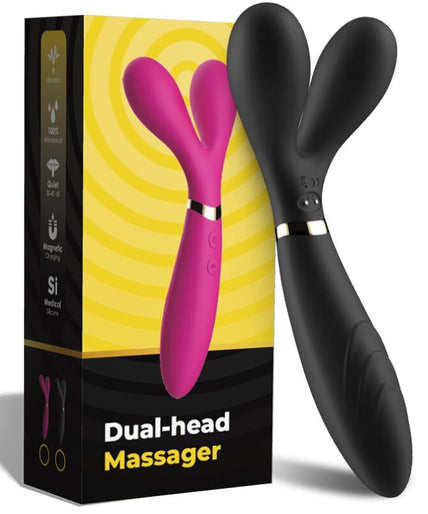 ARMONY - Y-WAND MASSAGER & VIBRATOR DOUBLE HEAD BLACK