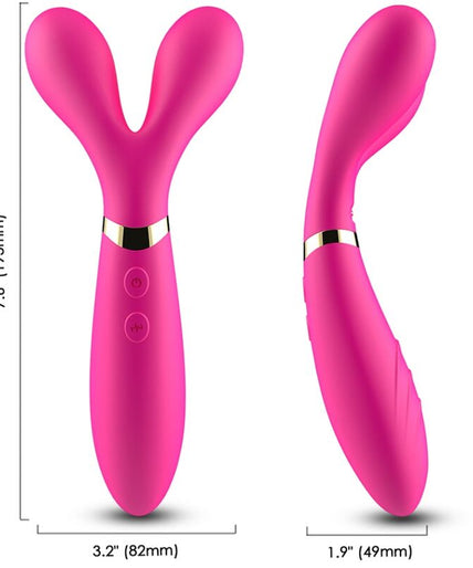 ARMONY - Y-WAND MASSAGER & VIBRATOR DOUBLE HEAD FUCHSIA