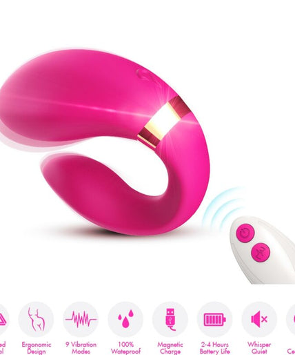Armony – Crescent Vibrator For Couples Remote Control Fuchsia
