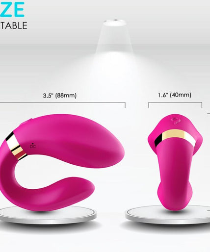 Armony – Crescent Vibrator For Couples Remote Control Fuchsia